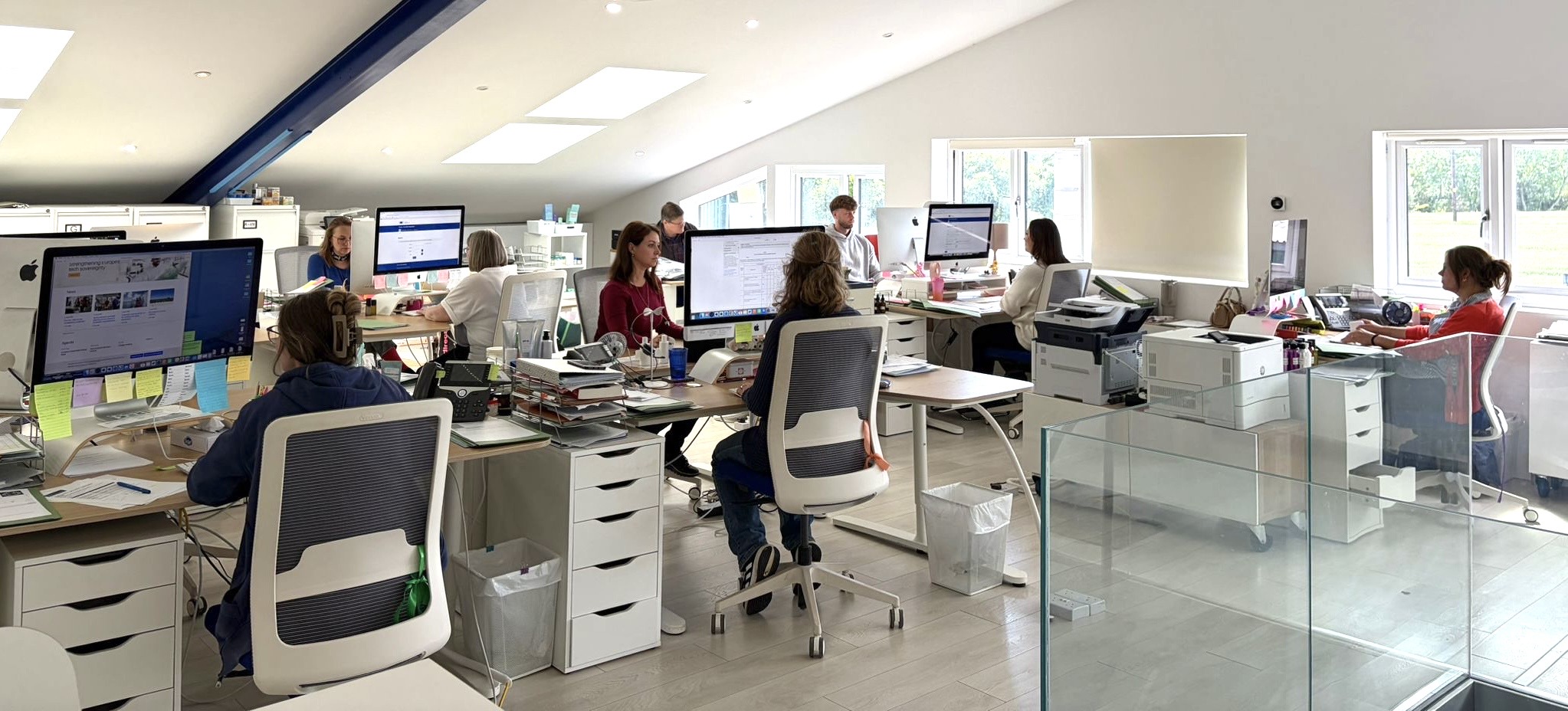 The Oxford Biosciences team working at our main office